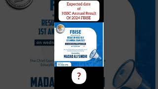 Expected date of HSSC Result 2024 FBISE  fbise [upl. by Idola]