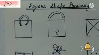 square shape drawingdrawing with square shape [upl. by Zinnes]