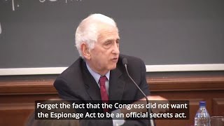 Daniel Ellsberg On The Espionage Act [upl. by Keefe191]