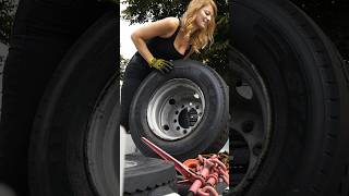 Trucking Girl vs Flat Tire [upl. by Reinnej]