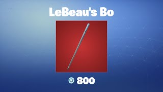 LeBeaus Bo  Fortnite Pickaxe [upl. by Ludvig]