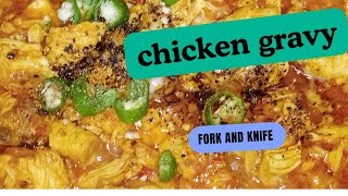 Chicken Gravy with Cheese Recipe by Fork and Knife  Instant chicken gravy  chickenrecipe [upl. by Yhtac]