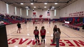 24 Volleyball Borden vs West Washington 2 [upl. by Izy]