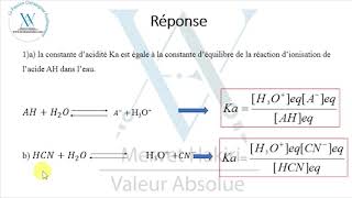 Les acides et Les bases  Exercice  Correction  BAC [upl. by Chard678]