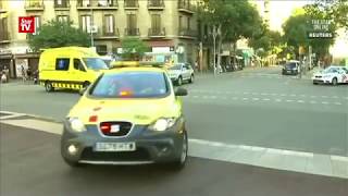 Police say Barcelona van attacker may still be at large [upl. by Erl476]