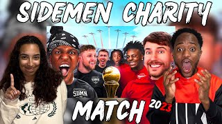 COUPLES REACT TO SIDEMEN CHARITY MATCH 2023 OFFICIAL STREAM  RAE amp JAE REACTS [upl. by Attenaj]