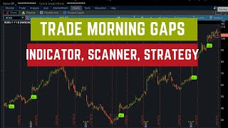 Morning Gaps Indicator amp Scanner for ThinkorSwim  ThinkScript Study [upl. by Ausoj367]