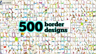 500 Border Designs  100 Border Designs Compilation  200 Border Designs for project  500 borders [upl. by Bodkin]