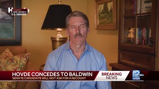 Eric Hovde concedes Wisconsin Senate race to Tammy Baldwin [upl. by Turk]