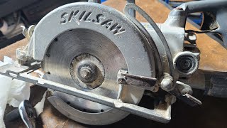 Fixing A Stuck Guard On A SkilSaw HD77 [upl. by Allerim262]