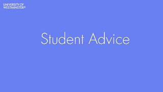 Student Advice Services at The University of Westminster [upl. by Marcy5]