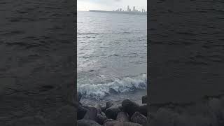 Sea view from marine drive at marine lines in mumbai marinedrive mumbai marineline [upl. by Vlada]