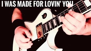 I Was Made For Lovin You ● Electric Guitar Solo Cover by WamiJam [upl. by Aisatsan539]