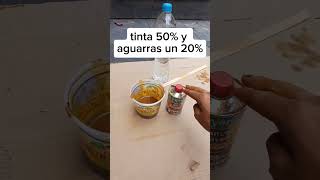 ¿Como entintar con aceiteparati tinta barniz carpinteria tutorial facil [upl. by Aicilas]