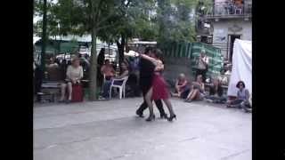 El Indio dancing in Plaza Dorrego [upl. by Sikata]