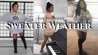 Sweater Weather Haul  Favorite Fall Outfits  Francesca Fox [upl. by Anivla493]