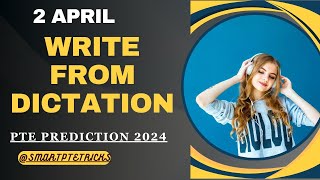 PTE Write From Dictation  April 2024  MOST REPEATED IN EXAMS PREDICTION [upl. by Lubba]