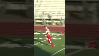 High School Football Touchdown Receiver Goes Up And Gets The Ball highschoolfootball [upl. by Rtoip]