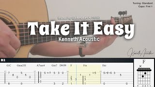 Take It Easy  Kenneth Acoustic  Fingerstyle Guitar  TAB  Chords [upl. by Dowski]