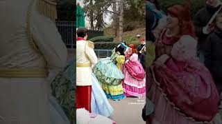 Anastasia and Drizella CRASH meet and greet disneylandparis cinderella [upl. by Anileme634]