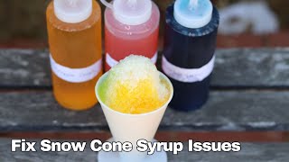 How To Stop Snow Cones Syrup From Crystallizing  S12Ep16 [upl. by Mareld]