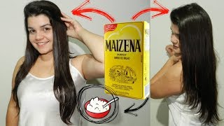 HIDRATAÇÃO COM MAIZENA PARA O CABELO [upl. by Yarg810]