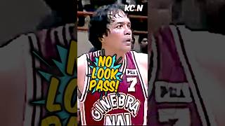 Robert Jaworski CLUTCH NO LOOK PASS vs San Miguel shorts [upl. by Coppins]