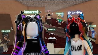 GIODO DI NUOVO CON iosonochloe SU MURDER MYSTERY ROBLOX [upl. by Korey]