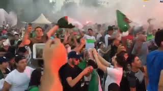 فرحة عارمة في شوارع الجزائر بتأهل الخضر إلى كأس إفريقيا 2025 بالمغرب 🇩🇿 💪 تأهلوا 🙌 الجزائر المغرب [upl. by Wait356]