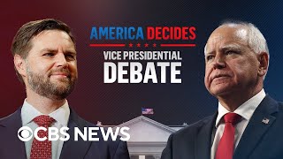 Full debate JD Vance and Tim Walz vice presidential debate hosted by CBS News [upl. by Sucirdor]