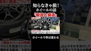 車の知識、これは知らなきゃ損。鍛造ホイールと鋳造ホイールの違い。性能も激変。 レクサス ホイール カスタム [upl. by Amsa]