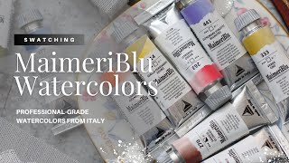 MaimeriBlu Watercolors Made in Italy Professional Watercolors [upl. by Rehtul293]