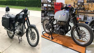 BMW R80 Bobber Cafe Racer Timelapse Build Ep3 Final [upl. by Shanney]