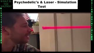 Psychedelics amp Laser  Simulation Test  matrixtheory simulationtheory simulation [upl. by Ahterod]