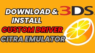 How to Install Custom Driver GPU on Citra Emulator  Tagalog [upl. by Bigford]