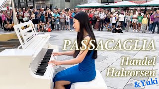 Incredible Street Piano Cover Of Passacaglia By Handelhalvorsen quotYUKI 🙂quot [upl. by Gavrah840]