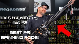 The ONLY Spinning Rods You Will Ever Need Our 5 FAVORITE Destroyer P5 Spinning Rods [upl. by Arrec]