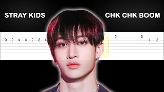 Stray Kids  Chk Chk Boom Easy Guitar Tabs Tutorial [upl. by Ettenahs]