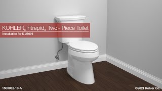 Installation – Intrepid Two  Piece Toilet [upl. by Ihcelek70]