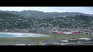 231124 Lyall Bay Wellington Airport Brooklyn wind turbine Lyall Bay Surf Cam Live [upl. by Kath244]