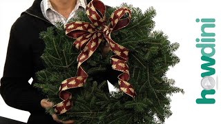 How to make a bow for a wreath [upl. by Mazlack203]