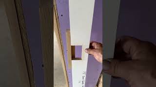 Making your own hinge template for doors and jambs restoration finishcarpentry doors [upl. by Nyleak]