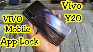 vivo Y20 App Lock Settings  Vivo Mobile App Lock New Software [upl. by Eenehs83]