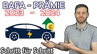 Bafa Antrag Anleitung Umweltprämie 2023 für Elektroauto  Tesla Model 3 Umweltbonus Förderung [upl. by Ellehcirt658]