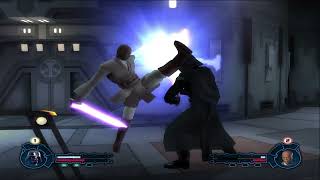 Star Wars Revenge of The Sith Versus Mode Darth Vader vs Mace Windu [upl. by Eimaral]