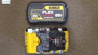 Dewalt Flexvolt 60V 9Ah battery teardown amp analysis From 20V to 60V How does it work [upl. by Daugherty]