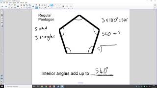 74 Year 10 Scheme 2 Shape 1 Interior Angles [upl. by Ojyma]