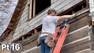 Renovating A 100YearOld log cabin home Part 16 [upl. by Enilreug]