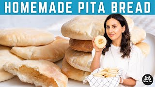 Homemade Pita Bread [upl. by Nnahgem]