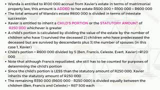 PVL2602 UNISA ASSIGNEMENT 1 INTESTATE SUCCESSION CALCULATIONS [upl. by Jensen544]